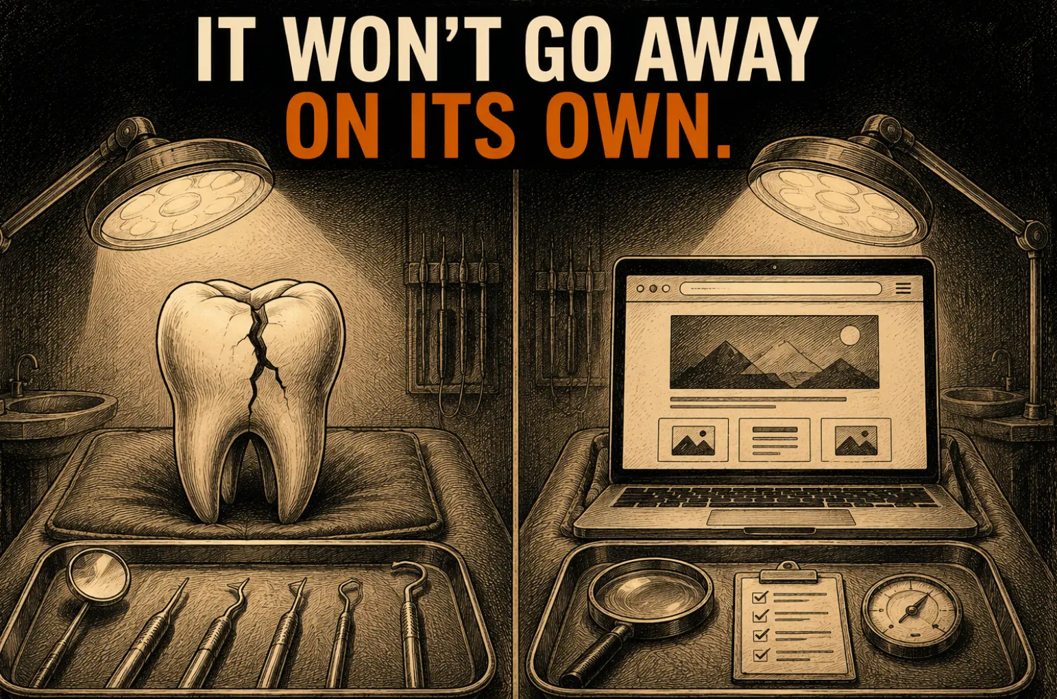 Illustration representing a business problem left unaddressed over time