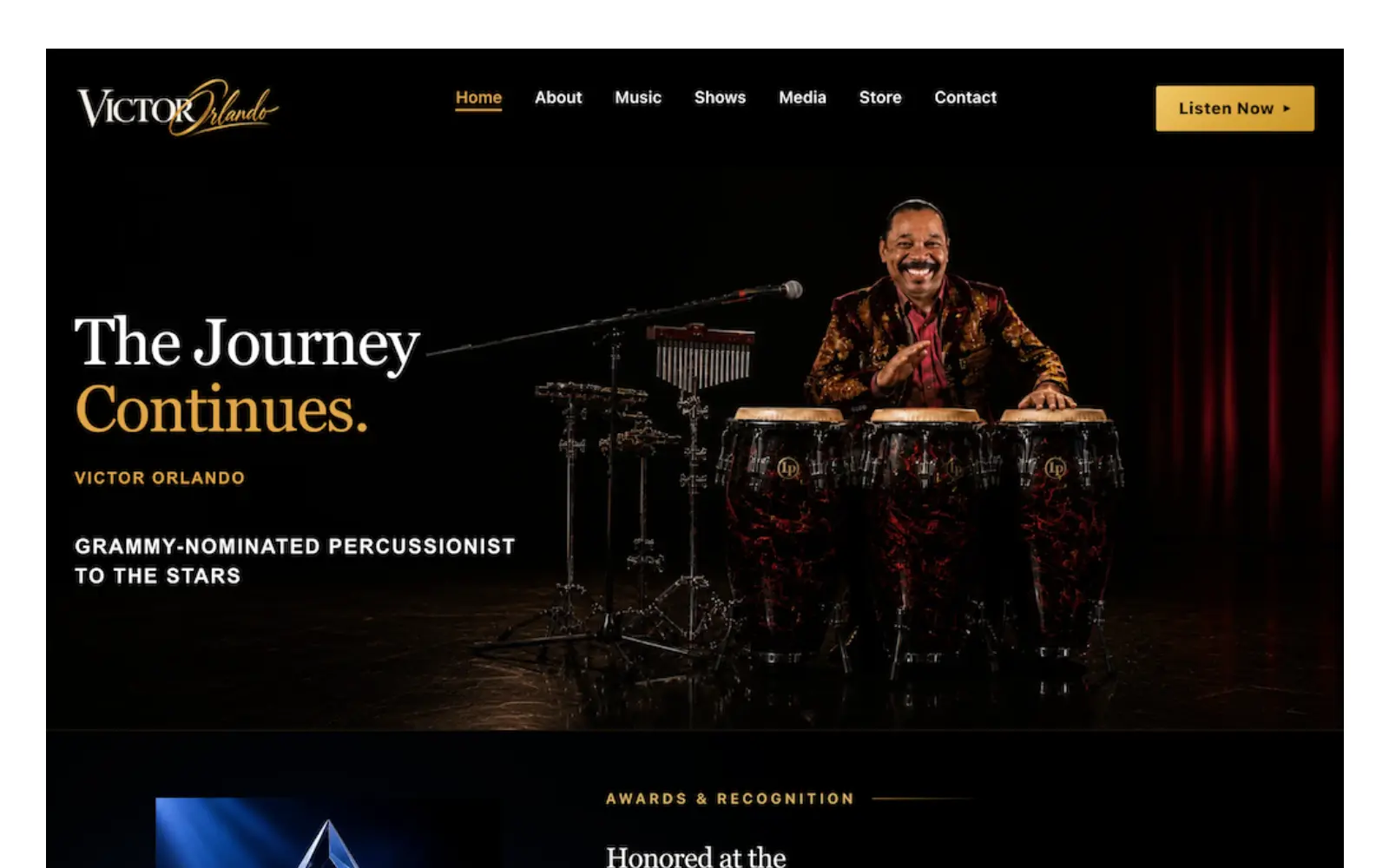 Victor Orlando artist website hero